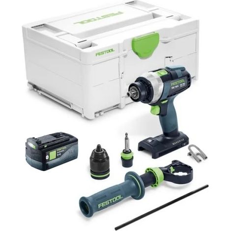 Trapano avvitatore a batteria Festool TDC I-Basic-5,0 18 V 75 Nm ( 577052 ) Brushless + 1x batteria 5,0 Ah + systainer - senza caricabatterie (1/5)
