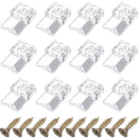 Retaining Clips for Cabinets with Screws No Drilling Mirror