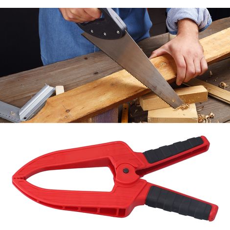 Pince à ressort longue portée ABS, fixation rapide pour fond photo robuste, support 8 kg menuiserie (1/5)