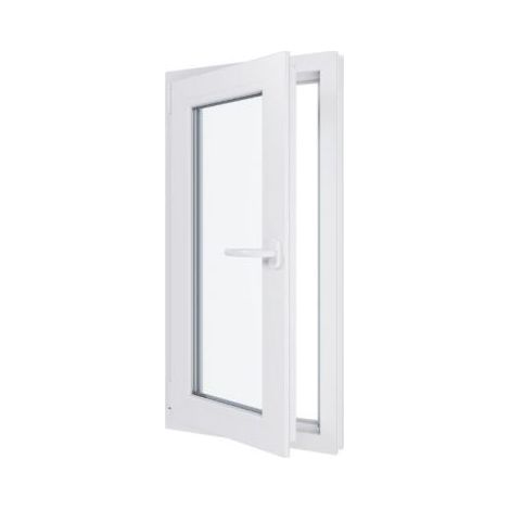 Finestra in PVC - Triplo vetro - Bianco - 500 mmx1000 mm cm