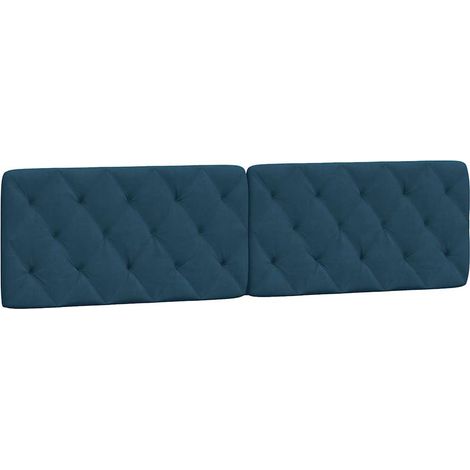 Maison Exclusive - Cuscino Testiera Blu 200 cm in Velluto
