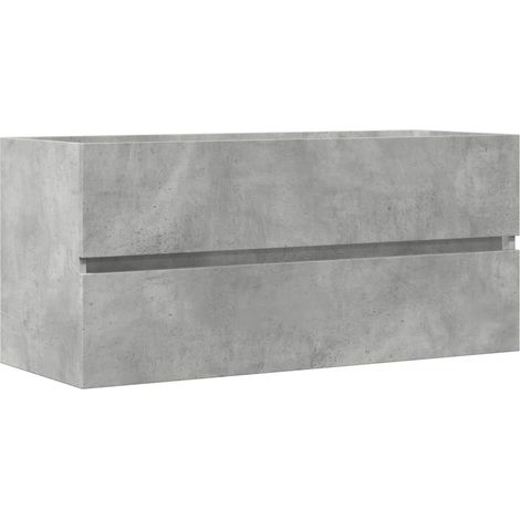 Maison Exclusive - Waschbeckenunterschrank Betongrau 100x38,5x45