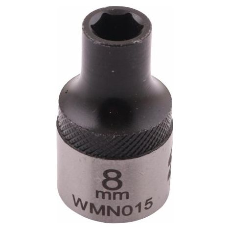 Douille hexagonale 1/2". 8 mm. CrV50BV30. DIN 3124. Waryński (1/4)