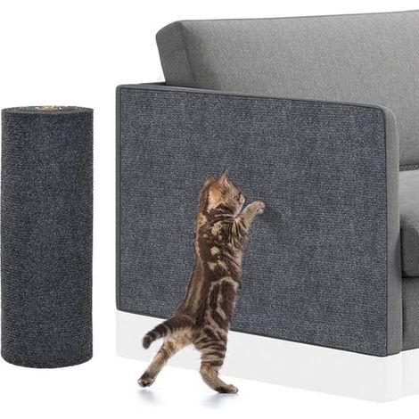 Tapis à griffer pour chat - Griffoir - 200 x 40 cm - Résistant aux griffures - Protection anti-griffures pour canapé - Facile à découper - Autocollant - Convient pour les meubles, les murs, les canapé (1/5)