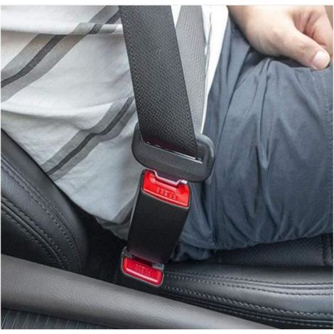 Rallonge de ceinture de sécurité - 2 pièces - 12 cm - Blanc (1/4)