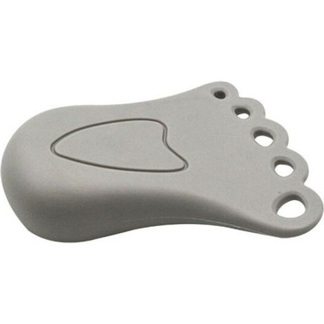 Cale-porte décoratif mignon petit coin de butée de pied en caoutchouc, (paquet de 2) - gris