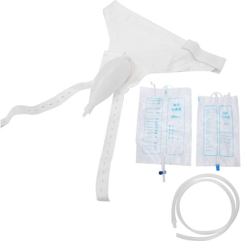 Sac de recueil d'urine en silicone pour urinoir réutilisable et anti-fuites, pour hommes, femmes et personnes âgées. Entonnoir urinaire (hommes) (1/5)