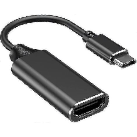 Adaptateur USB-C vers HDMI, adaptateur USB Type-C vers HDMI 4K, compatible avec Thunderbolt 3 avec sortie audio et vidéo, compatible avec MacBook Pro 2018/2017 et iPad Pro 2018 (noir). (1/5)