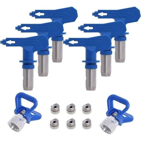 Buse Airless pulvrisation Rversible, 2X Buse sige Garde, Accessoires Buse Airless pour Pistolet Peinture Haute Pression (Tapez 211, 315, 417, 517, 515, 523) (1/4)