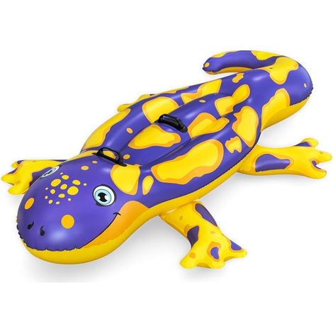 TRADE SHOP - Cavalcabile Gonfiabile Forma Salamandra Galleggiante 191 X 119 Cm Con Maniglie 41502 - (1/5)