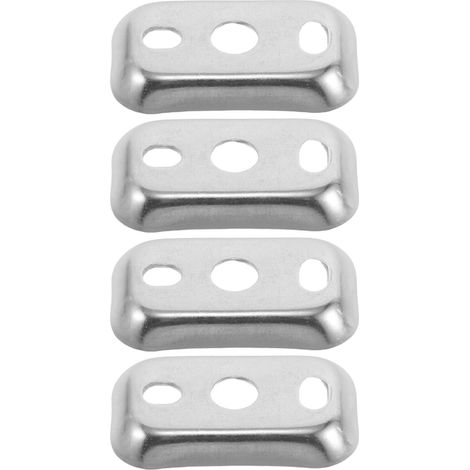 Rondelles de support de barre porte-serviettes, 4 pièces, 45 x 26 mm, acier inoxydable (1/5)
