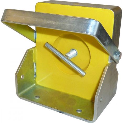 Moncoffrage – Aimant élastomère XL clé en T – Ceinture métal – Force traction 355 kg – Pour maintien mannequins dans banches