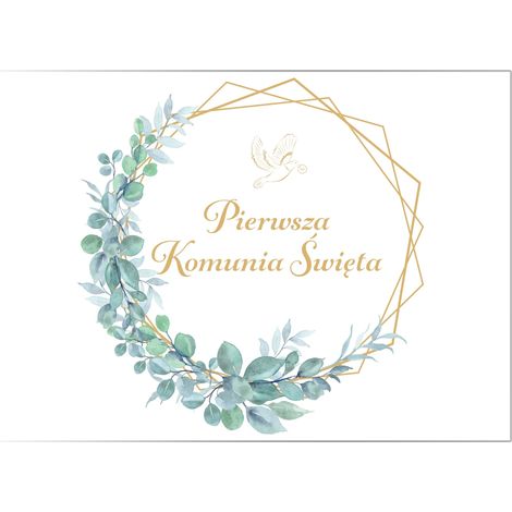 Poster per la Prima Comunione, formato esagonale 60 cm x 42 cm, 1 pezzo. (1/5)