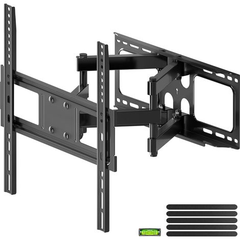 Support Mural TV, Support Mural TV pour téléviseurs Plats et incurvés de 26 à 70 Pouces jusqu'à 45 kg, Support TV Max.VESA 400x400mm (1/5)