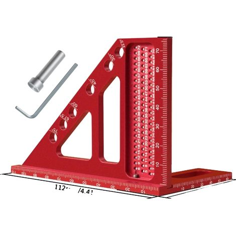 Outil de Mesure, Alliage d'Aluminium, Design Multi-Angle, Amélioré (1/2)