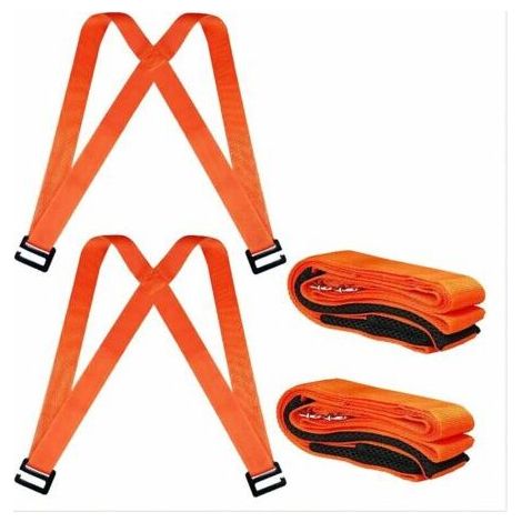 Moving Strap, Lifting Straps, 2 Person Lifting and Moving System with Cushion, Easily Move, Transport and Secure Furniture, Heavy Objects up to 400KG (1/5)
