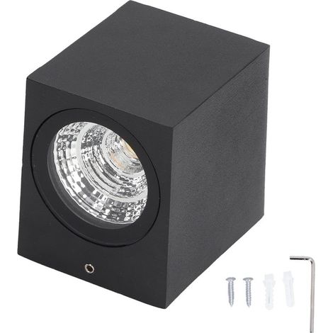 Wall light wall-mounted LED of outdoor in aluminum, 5W, waterproof, 85-265V, for hallway, Patio, porch, light fixtures outdoor, 8x7.5x6.5cm, white (1/5)