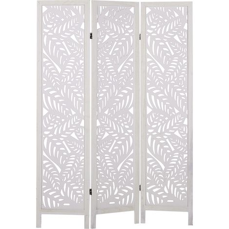 3 Panel Room Divider MELAGO White 122 cm 170 cm (1/5)