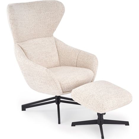 Sillón Houston 2093, Beige, 110x75x85cm, Tapiz, Patas: Metal, 0, Parcialmente montado (1/2)