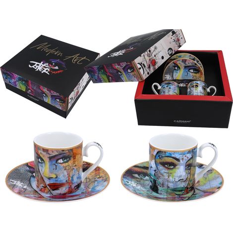 Set di 2 tazzine da caffè espresso Carmani - Loui Jover