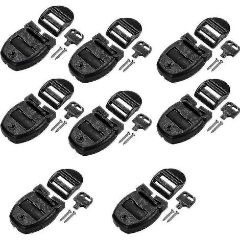 8 kits de réparation de loquets cassés pour couvertures de spa et jacuzzi, loquets de rechange pour fentes de verrouillage de couverture de spa, loquets à clip [xc] (1/5)
