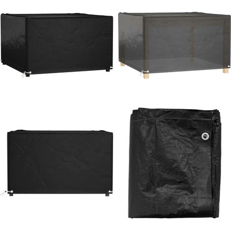 Gartenmöbel-Abdeckung 8 Ösen 132x132x80 cm Quadratisch - Gartendecke - Gartenmöbelschutz - UV-Schutz - Wasserdicht - Wetterfest - Home & Living (1/5)