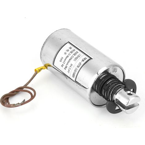Électroaimant à solénoïde CC cylindrique de type push-pull pour l'automatisation industrielle 117,6 N 24 V CC MQ8-Z57B (1/3)