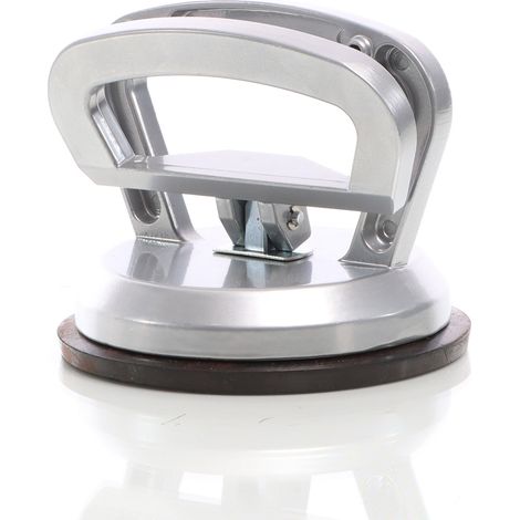 XPOtool Aluminium Saugheber mit 45 kg Tragkraft & 118 mm Saugnapf, Vakuumsauger für Glas, Fliesen und weitere Materialien, mit Kipphebel