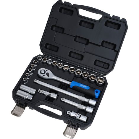 Draper 24229 Draper HI-TORQ Metric Socket Set, 1/2"" Sq.. Dr. (23 Piece) (1/3)