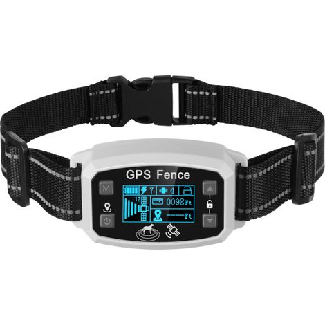 collier anti aboiement chien— Rayon réglable de 2000 m, écran LCD, 9 niveaux de vibration/stimulation, étanchéité IPX6, rechargeable par USB — Pour chiens moyens et grands (Noir) (1/5)