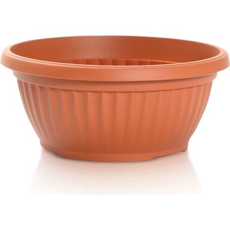 Maceta TERRA 9,8L., dimensiones (mm) 350x350x150, color Terracota