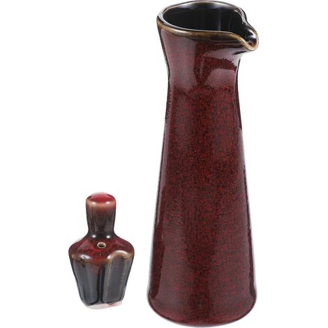 Bouteille en céramique pour sauce soja, flacon distributeur d'assaisonnements de style japonais, récipient pour vinaigre (1/5)