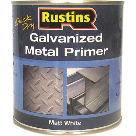 Rustins GALP500 Quick-Dry Galvanized Metal Primer - 500ml, Rust-Resistant, Fast-Drying Metal Primer