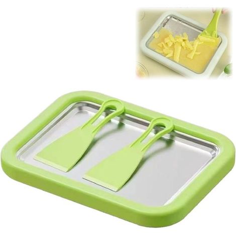 Eiswaffelroller, Waffelroller, Schaber, 22 x 17,5 cm, DIY-Set für Zuhause, Bastelspaß, Kinder, Familien, Partys & Sommerdesserts, Grün (1/5)