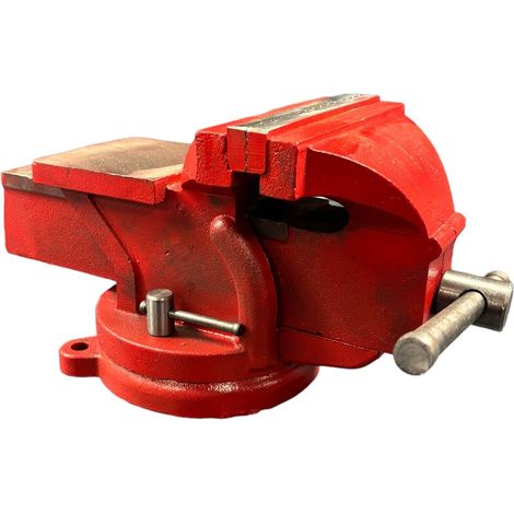 MORSA GIREVOLE 100 MM DA BANCO IN GHISA INCUDINE