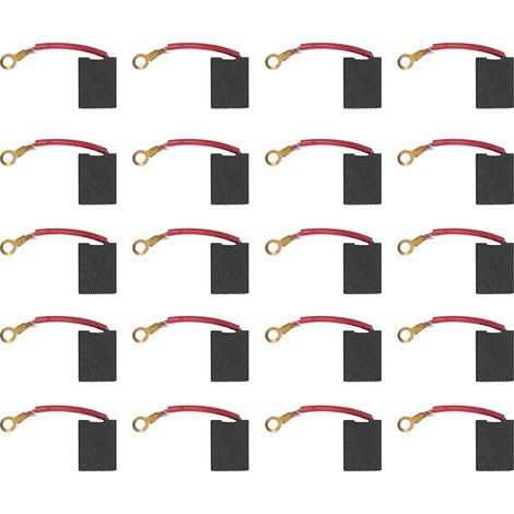 20PCS Balais Charbon Moteur Cuivre Haute Dureté, Charbons de Découpe Perceuse à Eau, Kit de Remplacement (1/5)