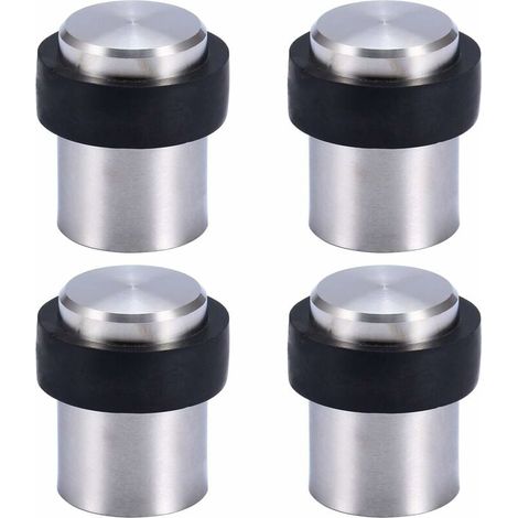 Butoir de Porte de Sol 4.6 cm en Acier Inox Arrêt de Porte Butée Bloque Porte, (Lot de 4) (1/4)
