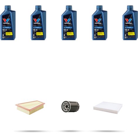Kit tagliando 3 FILTRI e 5L OLIO compatibile con Ford Mondeo IV 2.0 107kw dal 2007 (1/5)