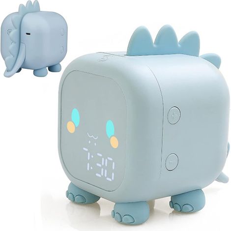 Wecker Kinder Mädchen Jungen LED Digital Wecker Lampe, Dinosaurier Digital Wecker 2 Alarme Einstellbare Lautstärke Timer Nachtlicht Schlummerwecker mit USB-Aufladung (1/5)