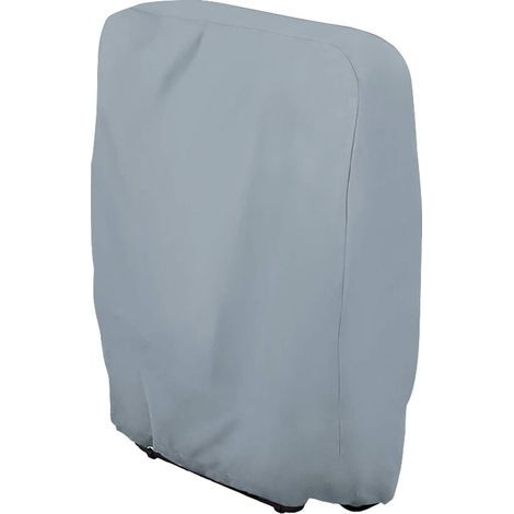 Housse de chaise pliante pour jardin – Protection imperméable grise pour chaise extérieure (1/4)