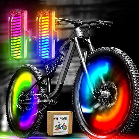Éclairage vélo LED avec capteur, pour le cyclisme urbain, le cyclisme sur route et les trajets nocturnes, pour une utilisation quotidienne et les déplacements urbains.-AquaForge (1/5)