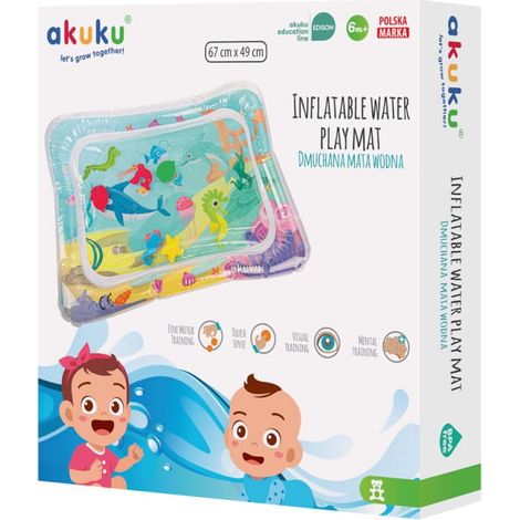 Tappetino gonfiabile colorato per l'acqua, Akuku (1/4)