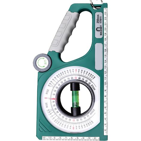 Inclinomètre multifonctionnel à niveau à bulle, mesureur d'angle à échelle claire, robuste et portable, outil de mesure d'inclinaison (1/5)