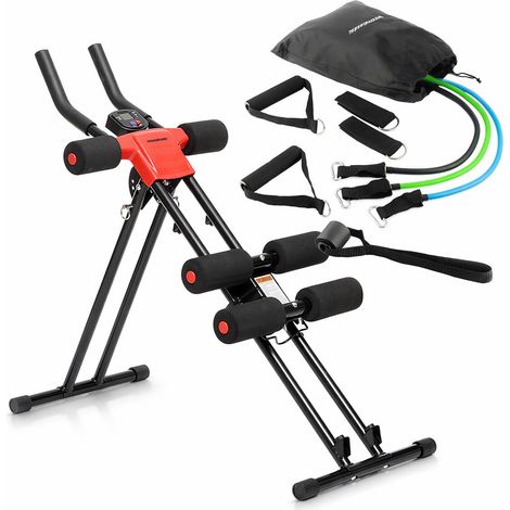Pack machine abdominaux pliable et set bandes de résistance avec accessoires et guide InnovaGoods (1/5)