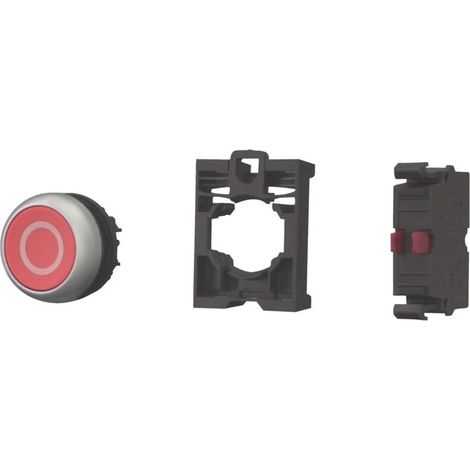 Eaton Drucktaster 1Ö,flach,rot,Front M22-D-R-X0/K01 (1/3)