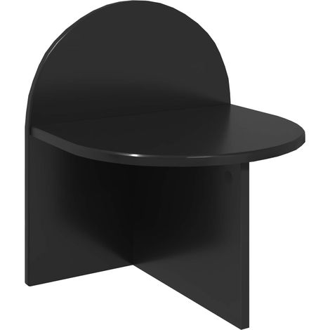 Bedside Table Black Oak 40 x 35.5 x 45.5 cm Engineered Wood vidaXL