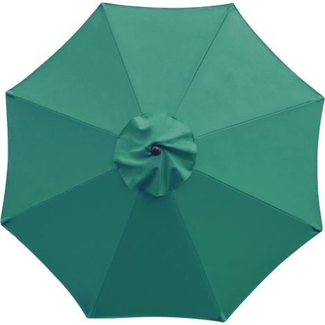 Telo di ricambio per ombrelloni da giardino, telo universale per esterni con aperture di ventilazione, realizzato in tessuto di fibra di poliestere protettivo, diametro 2,0 m x 6 stecche, tessuto di r