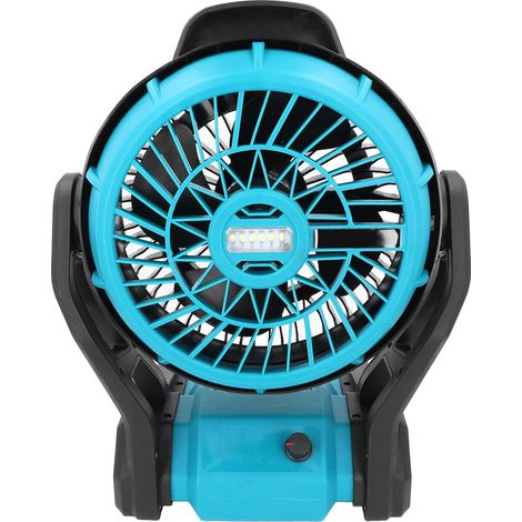 Ventilateur de chantier multifonctionnel portable de 30 cm (12 pouces) alimenté par batterie Dartek 20 V, idéal pour la pêche et le camping (prise UE 100-240 V). (1/5)