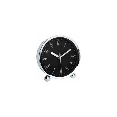 Sveglia silenziosa, orologio da comodino senza ticchettio da 10 cm per chi ha il sonno pesante, orologio analogico a batteria dal design moderno, orologio da tavolo con ampio display per soggiorno, st
