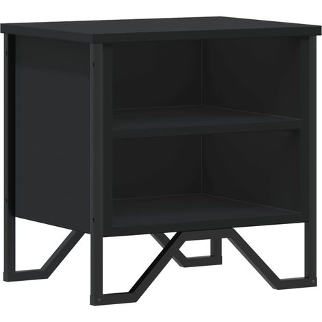 Maison Exclusive - Nachttisch Schwarz 40x30x40 cm Holzwerkstoff